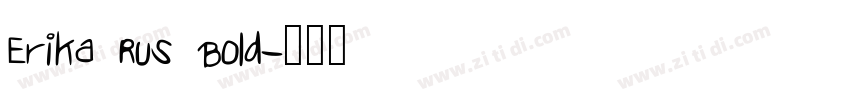 Erika Rus Bold字体转换